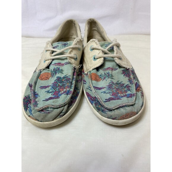Sanuk Island Print Slip on sz 8 Boating,Casual, Lightweight - Picture 7 of 8